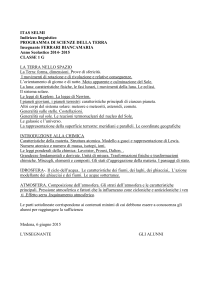 ITAS SELMI Indirizzo linguistico PROGRAMMA DI SCIENZE DELLA
