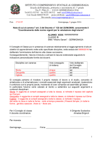 Lettera aiuto scrutini finali