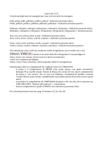 Latino 03.12.12 Correzione degli esercizi assegnati per casa, cioè