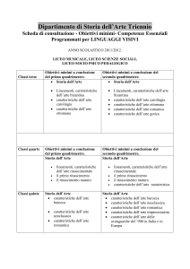 Dipartimento di Storia dell`Arte Triennio