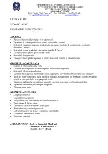 programma di matematica