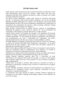 Gli altri interventi