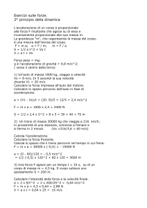 Esercizi sulle forze