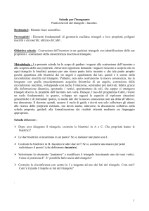 Scheda per l`insegnante