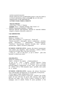 Piano di lavoro svolto a.s. 2011-2012 1L