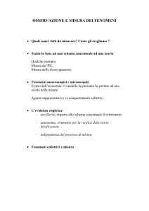 2.osservazione e misura dei fenomeni