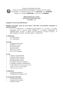 Ministero della Pubblica Istruzione ISTITUTO D`ISTRUZIONE