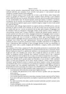 Storia 11.10.12 L`homo erectus presenta comportamenti umani