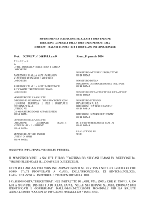 DIPARTIMENTO DELLA COMUNICAZIONE E PREVENZIONE
