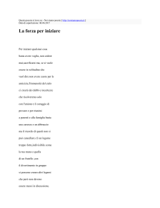 La forza per iniziare : Noi siamo poesia : http://noisiamopoesia.it