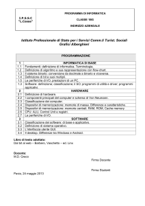 programmazione - "L. Cossa"
