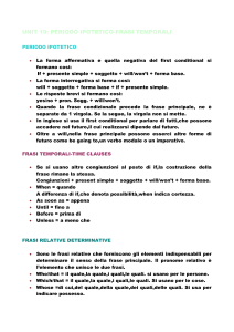 unit 19: periodo ipotetico-frasi temporali - Digilander