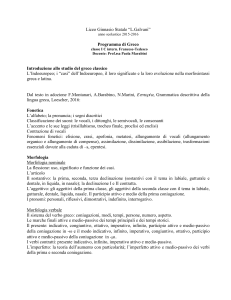 PROGRAMMA DI GRECO svolto nell`a.s.2015-2016