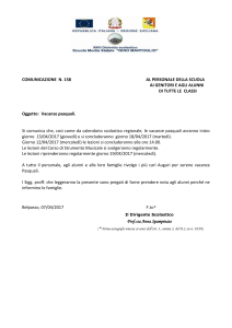 VACANZE PASQUALI 2017 - Scuola media Nino Martoglio di