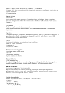 Gli alunni di 3° Liceo promossi con debito formativo in latino