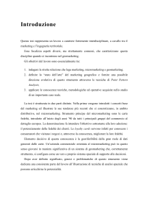 Introduzione 1 Introduzione Questa tesi rappresenta un lavoro a