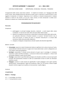 scienze umane - Istituto Balducci