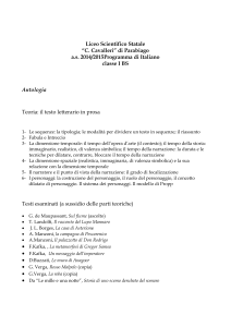 Testi esaminati (a sussidio delle parti teoriche)