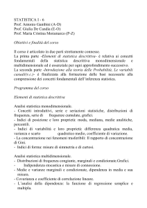 statistica i - Economia@UniGe