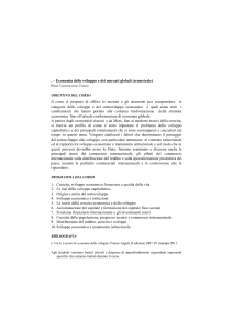 Economia dello sviluppo e dei mercati globali (semestrale)