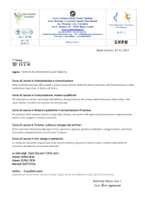 IULM doc - Liceo Artistico Paolo Candiani