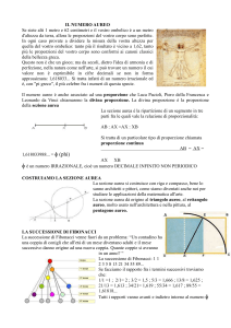 cartellone il numero aureo