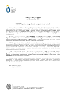 COMUNICATO STAMPA - Ordine dei Farmacisti della provincia di