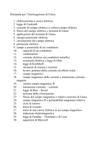 Domande per l`interrogazione di Fisica - Digilander