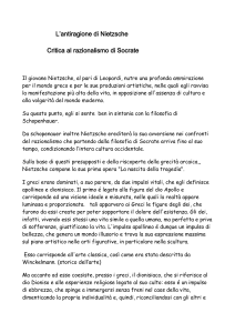 L`antiragione di Nietzsche