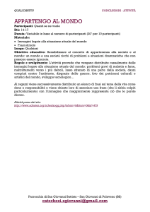 QUALI DIRITTI? CONCLUSIONI - ATTIVITÀ APPARTENGO AL