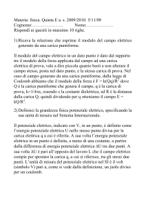 possibile soluzione della simulazione di terza - Digilander