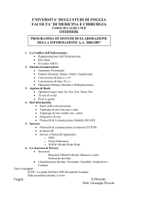 Sistemi di Elaborazione - Facoltà di Medicina e Chirurgia