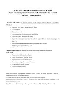 “IL METODO ANALOGICO PER APPRENDERE AL VOLO” Nuovi