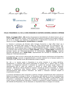 Comunicato stampa