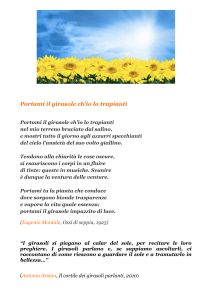 Portami il girasole ch`io lo trapianti