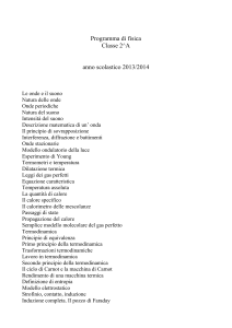 Programma di fisica - Liceo Foscolo Pavia