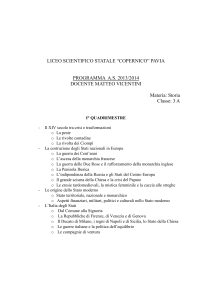 LICEO SCIENTIFICO STATALE “COPERNICO” PAVIA