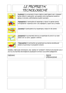 LE PROPRIETA` MECCANICHE