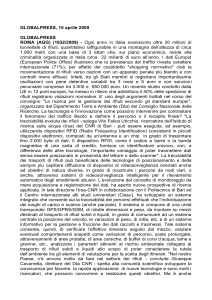 GLOBALPRESS, 15 aprile 2009