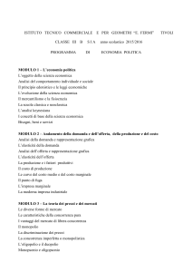 programma di economia politica