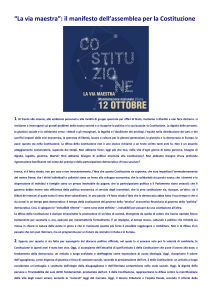 manifestazione costituzione 12 ottobre
