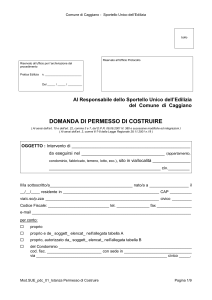 Comune di Caggiano - Sportello Unico dell`Edilizia