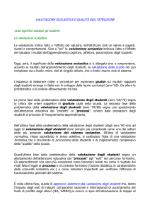 Scheda valutazione scolastica