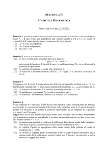 Riservato agli studenti di Statistica Matematica che non hanno