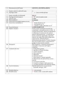 BARBUJANI Genetica di popolazioni