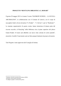 progetto “restyling biblioteca g