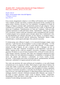 proposte per una opportuna attenzione al tema