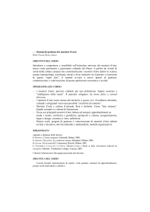 Sistemi di gestione dei mestieri d`arte