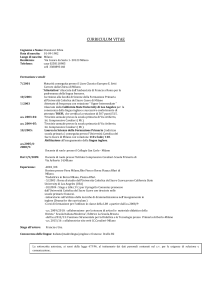 curriculum - Istituto Comprensivo Cavalieri