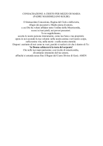 consacrazione a cristo per mezzo di maria